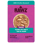 Rawz Shredded Salmon, Aku Tuna & Tuna Oil Recipe Cat Food